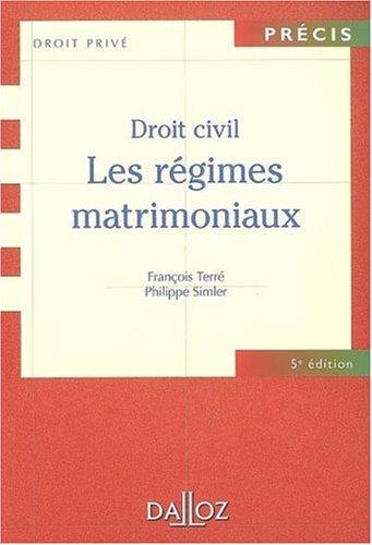 Droit civil : les régimes matrimoniaux