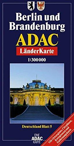 ADAC Karte, Berlin und Brandenburg (ADAC BundesländerKarten Deutschland)