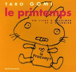 Le printemps : un livre à dessiner et à colorier