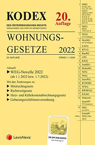 KODEX Wohnungsgesetze 2022 - inkl. App