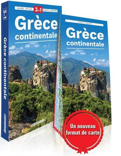 Grèce continentale : 3 en 1 : guide, atlas, carte laminée