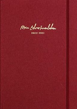die.Organizer »Mein LehrerInnenleben« 2022/2023 Organizer mit Leineneinband in Bordeaux, DIN A4: Gut organisiert mit dem DIN-A4-Lehrerinnen- und Lehrerkalender für das Schuljahr 2022/2023!