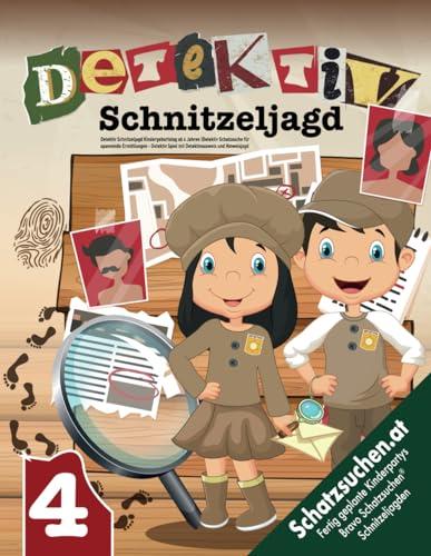 Detektiv Schatzsuche Kindergeburtstag ab 4 Jahren: Detektiv Schnitzeljagd für spannende Ermittlungen - Detektiv Spiel mit Detektivausweis und Hinweisjagd (Bravo Schatzsuche)