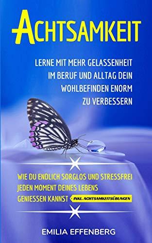 Achtsamkeit: Lerne mit mehr Gelassenheit im Beruf & Alltag dein Wohlbefinden enorm zu verbessern | Wie du endlich sorglos & stressfrei jeden Moment deines Lebens genießen kannst + Achtsamkeitsübungen