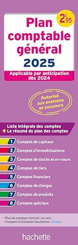 Plan comptable général 2025 : applicable par anticipation dès 2024 : liste intégrale des comptes + le résumé du plan des comptes