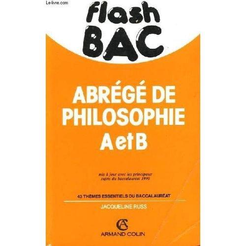 Abrégé de philosophie A et B