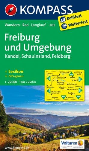 Freiburg und Umgebung - Kandel - Schauinsland - Feldberg: Wanderkarte mit Kurzführer, Radwegen und Loipen. GPS-genau. 1:25000