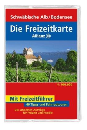 Die Freizeitkarte Allianz Schwäbische Alb / Bodensee 1 : 100 000: 66 Tipps und Fahrradtouren. Die schönsten Ausflüge für Freizeit und Familie