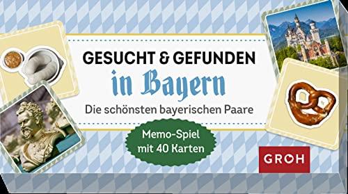 Gesucht & gefunden in Bayern – die schönsten bayerischen Paare: Memo-Spiel mit 40 Karten (Regionale Geschenke aus und für Bayern)