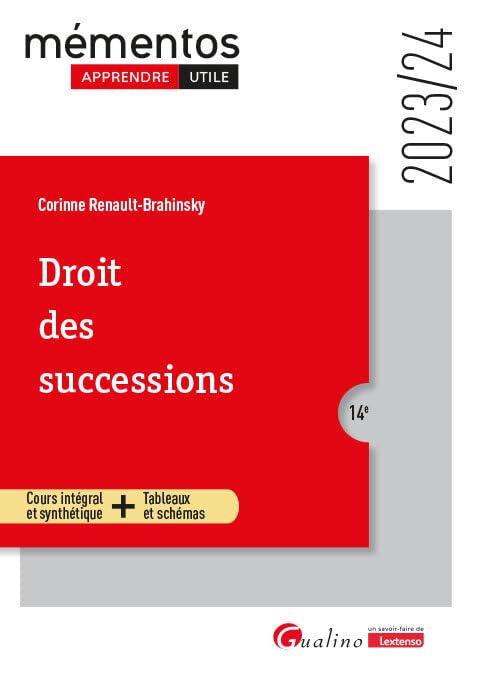 Droit des successions : 2023-2024