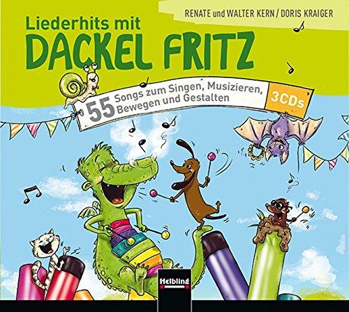 Liederhits mit Dackel Fritz - 3 Playback-CDs: 55 Songs zum Singen, Musizieren, Bewegen und Gestalten