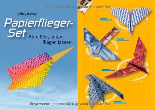 Papierflieger-Set: Abreißen, falten, fliegen lassen. Buch und bedrucktes Faltpapier