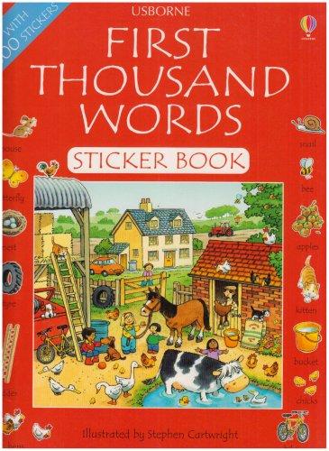 First Thousand Words Sticker Book English (First Thousand Words Sticker Books)