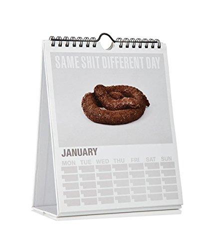 GLEICHEN SH * T Kalender Funny Neuheit Witz Schreibtisch HOME OFFICE Schreibwaren Geschenk