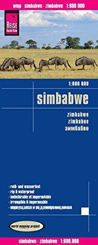 Reise Know-How Landkarte Simbabwe (1:800.000): world mapping project