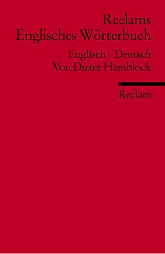 Reclams Englisches Wörterbuch: Englisch-Deutsch