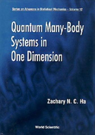 Quantum Many-body Systems In One Dimension (Series on Advances in Statistical Mechanics, Band 12)