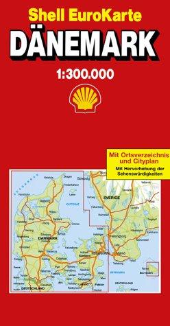 Shell EuroKarte, Dänemark (Maßstab 1:300.000)