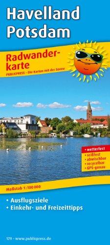 Radwanderkarte Havelland - Potsdam: Mit Ausflugszielen, Einkehr- & Freizeittipps, reissfest, wetterfest, abwischbar, GPS-genau. 1:100000