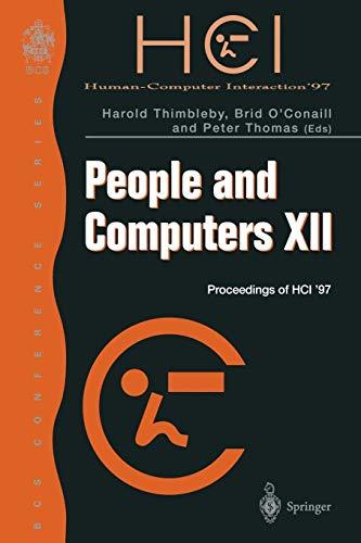 People and Computers Xii: Proceedings Of Hci '97 (Bcs Conference Series)