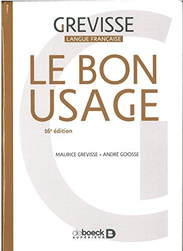 Le bon usage