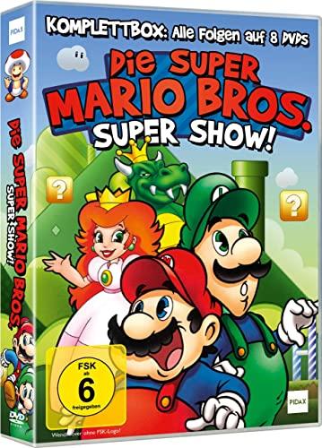 Die Super Mario Bros. Super Show! Serie - Komplettbox mit allen 52 Folgen der Animationsserie zum Videospiel - Erstmals zum Kino-Film in Sammler-Box - Mit Mario, Luigi, Bowser und Peach [8 DVDs]