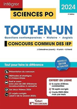 Tout-en-un, concours commun des IEP 2024 : questions contemporaines, histoire, anglais