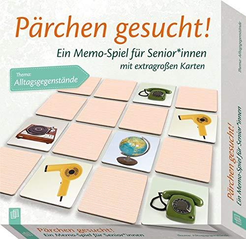 Pärchen Gesucht! Thema. Alltagsgegenstände Ein Memo-Spiel Für Senioren Und Seniorinnen Mit Extragroßen Karten: Ein Memo-Spiel für SeniorInnen mit extragroßen Karten