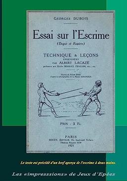 Essai sur l'Escrime (Dague et Rapière)