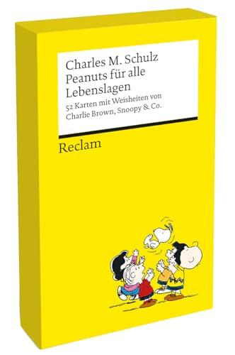 Peanuts für alle Lebenslagen (Kartenbox): 52 Karten in einer handlichen Box | Mit den besten Lebensweisheiten von Charlie Brown, Snoopy & Co.