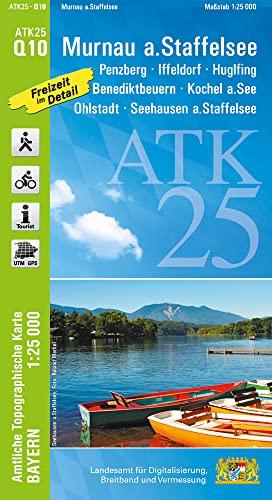 ATK25-Q10 Murnau a.Staffelsee (Amtliche Topographische Karte 1:25000): Penzberg, Iffeldorf, Huglfing, Benediktbeuern, Kochel a.See, Ohlstadt, ... Amtliche Topographische Karte 1:25000 Bayern)