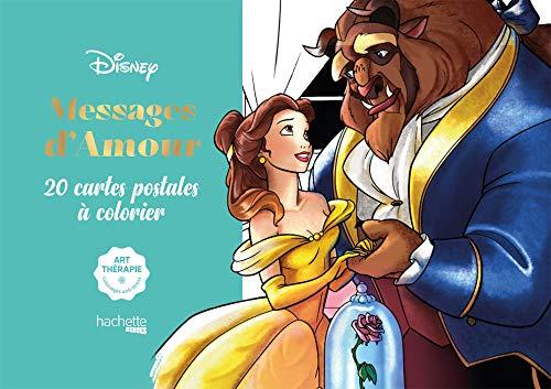 Messages d'amour : 20 cartes postales à colorier