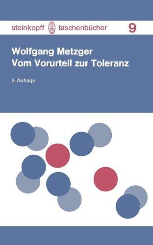 Vom Vorurteil zur Toleranz (Steinkopff Taschenbücher)