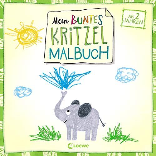 Mein buntes Kritzel-Malbuch (Elefant): ab 2 Jahre