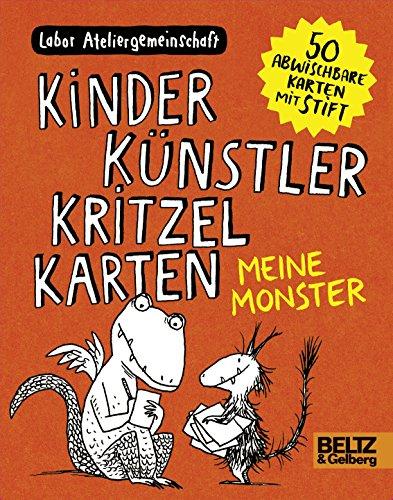 Kinder Künstler Kritzelkarten. Meine Monster: 50 Karten mit einem Stift