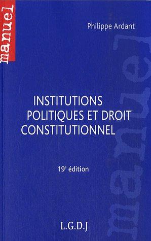 Institutions politiques et droit constitutionnel