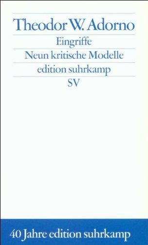 Eingriffe. Neun kritische Modelle