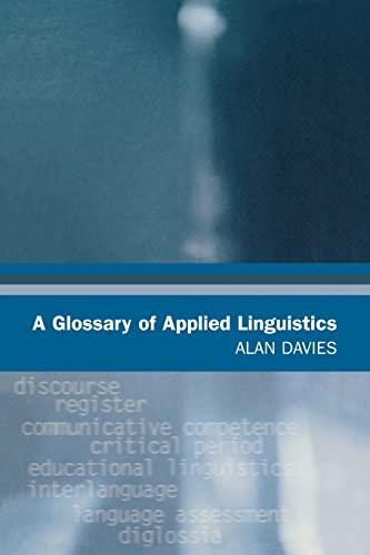 A GLOSSYary of Applied Linguistics