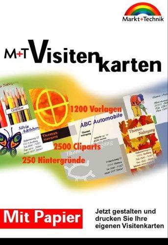 M+T-Visitenkarten: Jetzt gestalten und drucken Sie Ihre eigenen Visitenkarten (M+T Software)