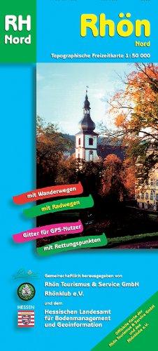 "Topographische Freizeitkarten 1:50000 Hessen. Sonderblattschnitte auf der Grundlage der Topographischen Karte 1:50000 (Freizeitregionen); mit ... GPS-Nutzer - mit Rettungspunkten: Blatt  RH