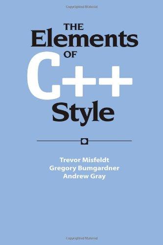 The Elements of C++ Style (Sigs Reference Library)