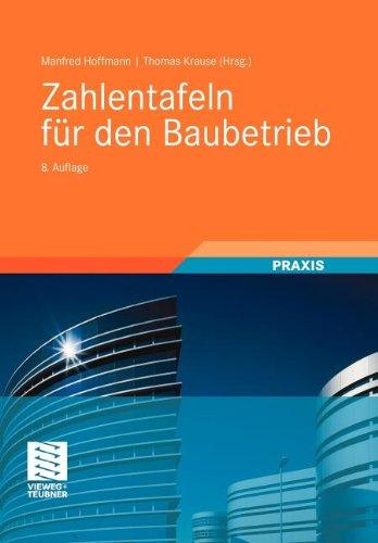 Zahlentafeln für den Baubetrieb