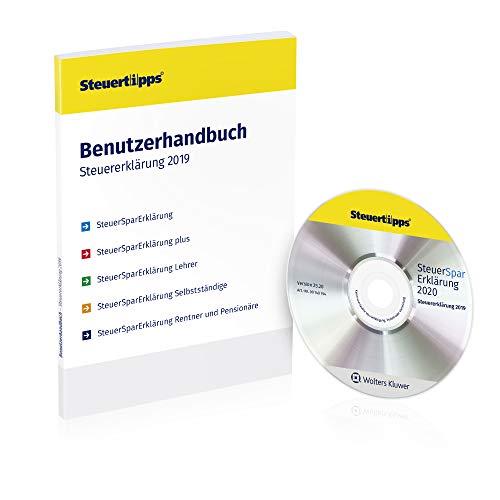 SteuerSparErklärung 2020, Schritt-für-Schritt Steuersoftware für die Steuererklärung 2019, Steuer CD-Rom für Windows 10, 8 in frustfreier Verpackung (FFP)