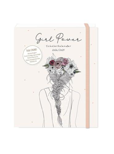 Schülerkalender 2024 / 2025 Girl Power: Terminplaner Hardcover