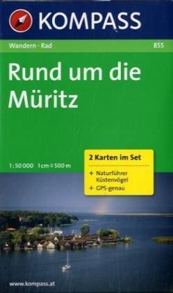 Rund um die Müritz: 1 : 50 000. 2-teiliges Set, GPS-genau