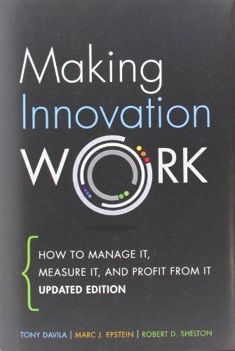 Making Innovation Work: How to Manage it, Measure it, and Profit from it