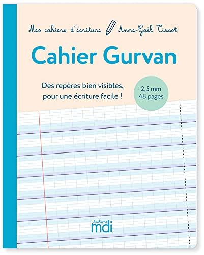 Cahier Gurvan 2,5 mm : des repères bien visibles pour une écriture facile !