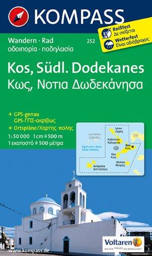 Kos - Südlicher Dodekanes: Wanderkarte mit Radrouten. GPS-genau. 1:50000