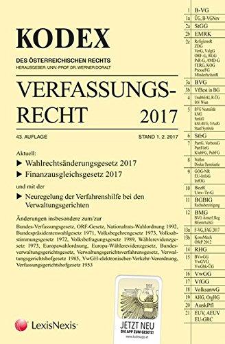 KODEX Verfassungsrecht 2017