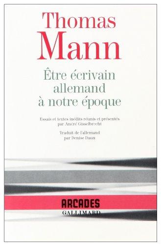 Etre écrivain allemand à notre époque